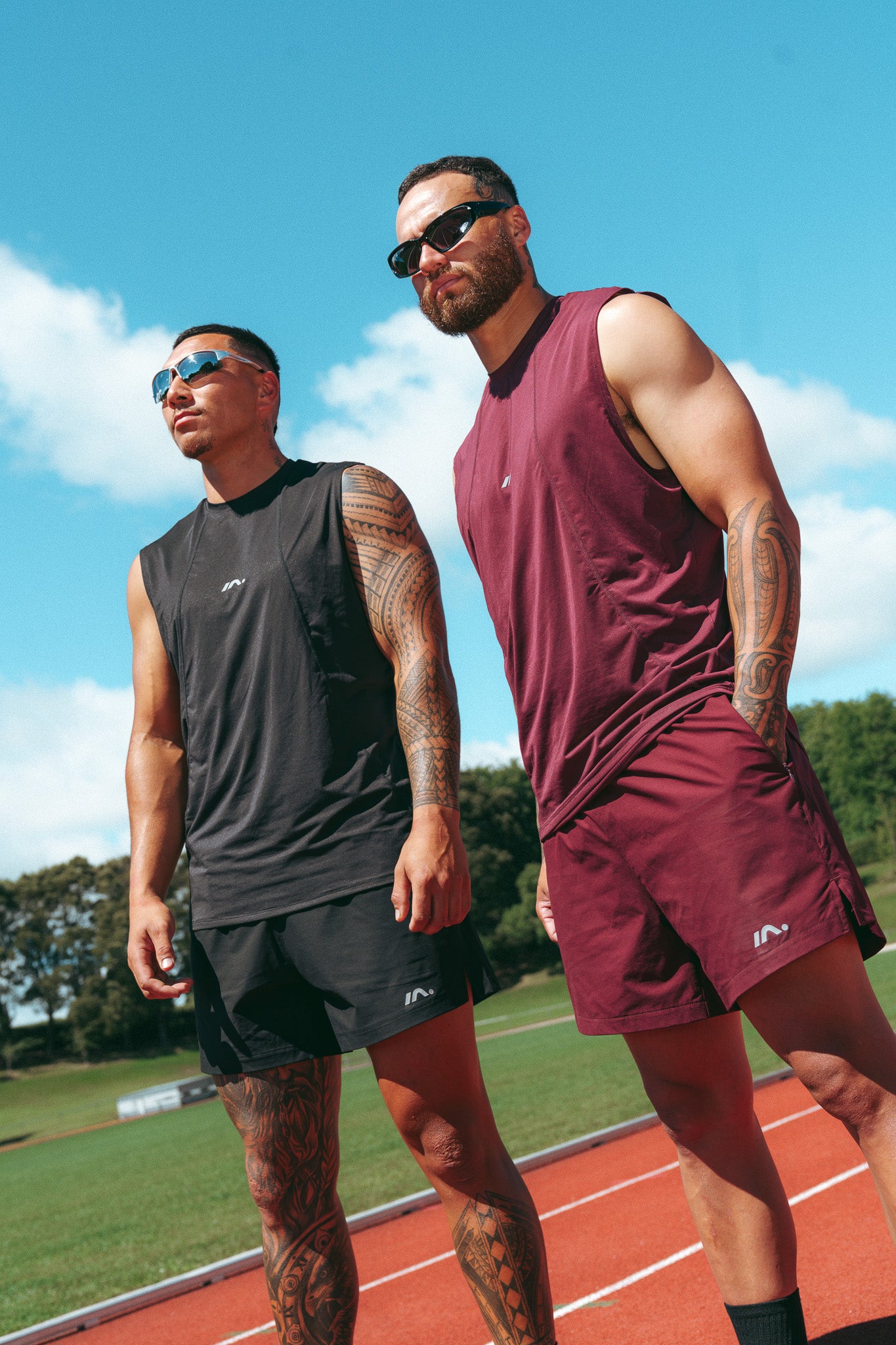 TRAINING SINGLET MENS DEEP CHERRY