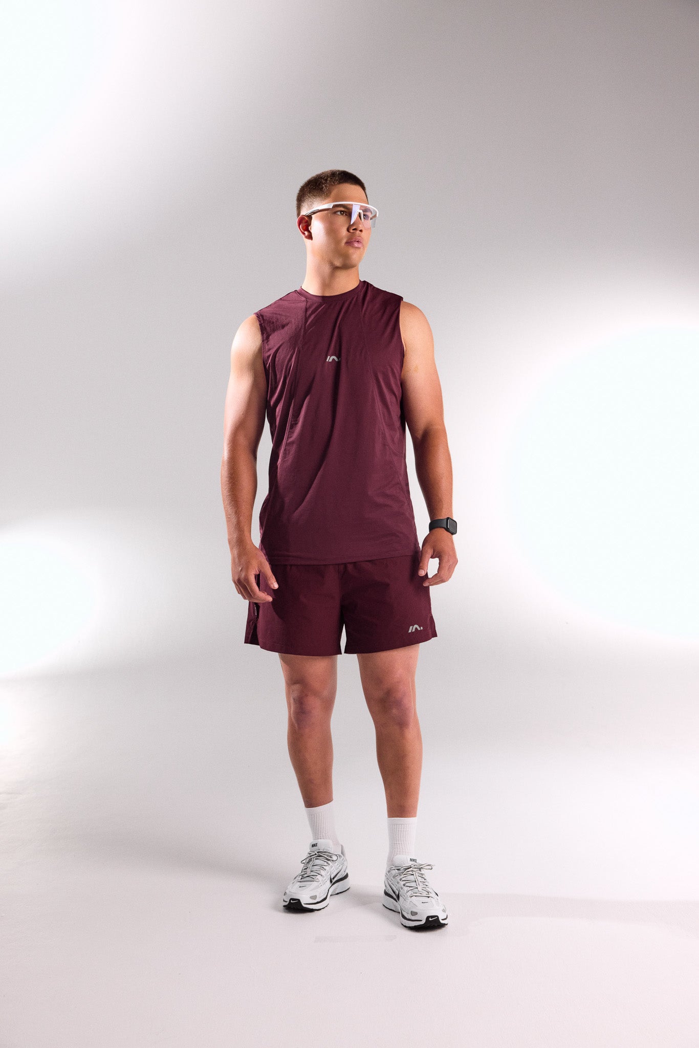 TRAINING SINGLET MENS DEEP CHERRY