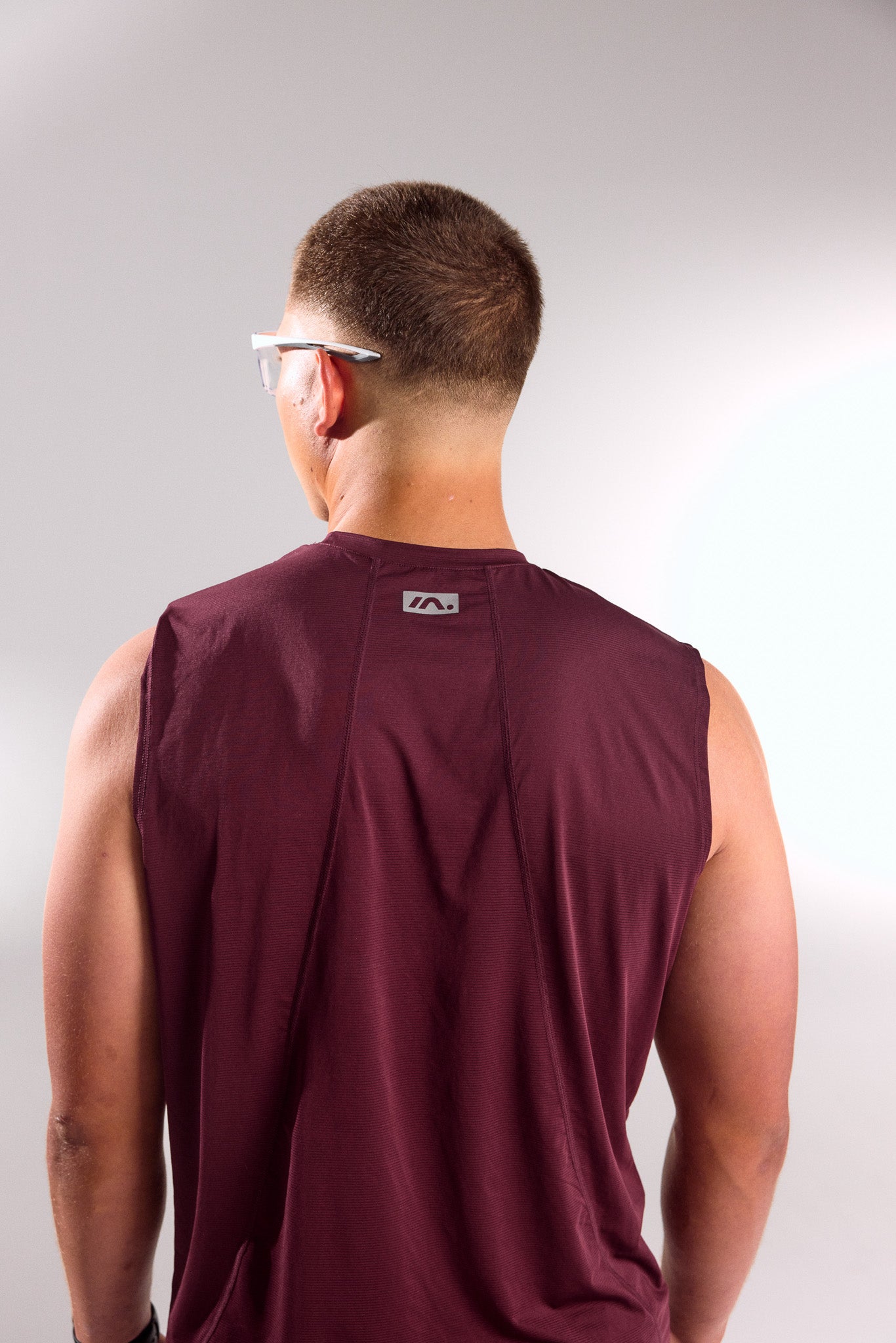 TRAINING SINGLET MENS DEEP CHERRY