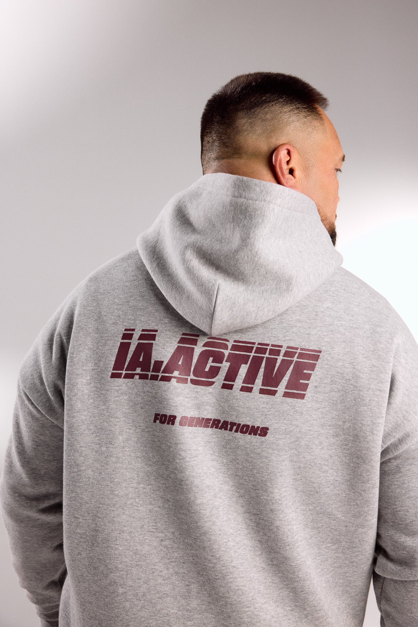 IA.ACTIVE HOODIE GREY MARLE