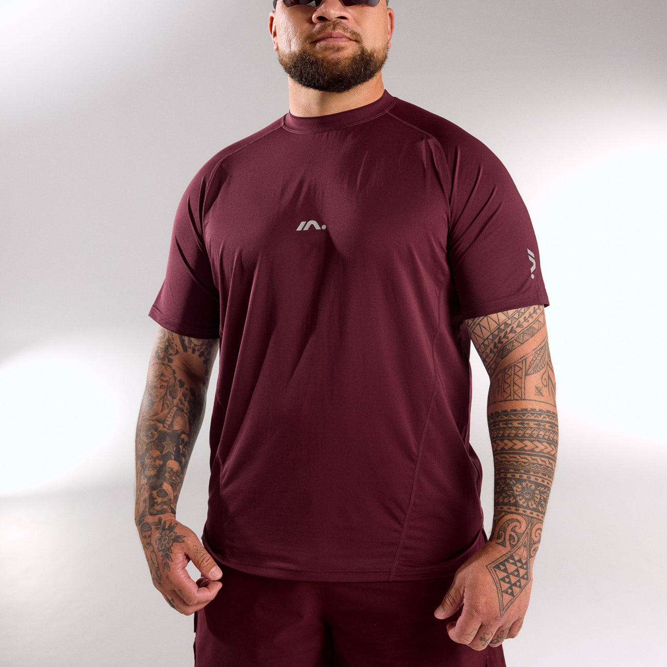 TRAINING TOP MENS DEEP CHERRY
