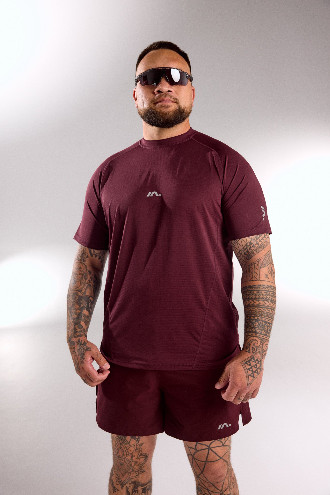 TRAINING TOP MENS DEEP CHERRY