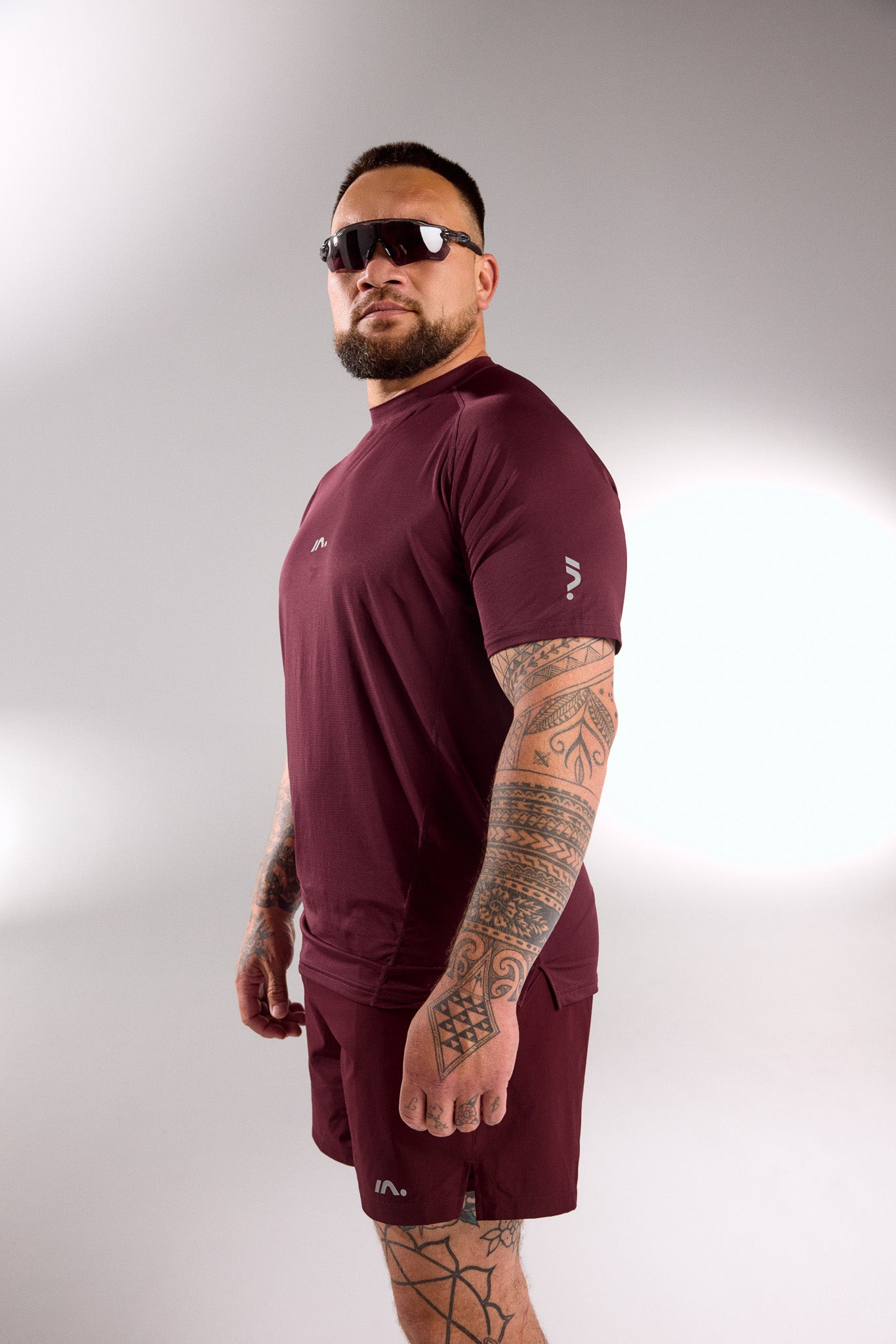 TRAINING TOP MENS DEEP CHERRY