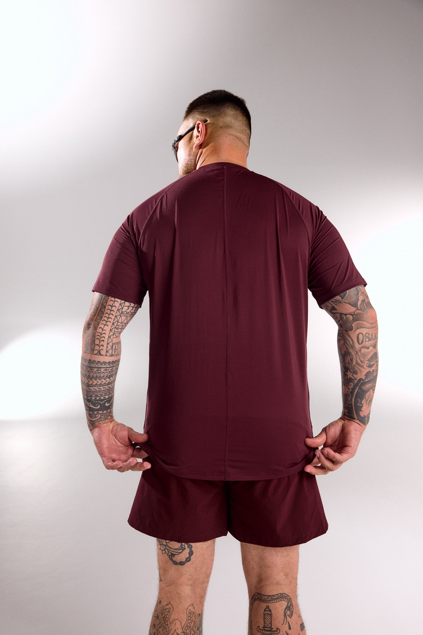 TRAINING TOP MENS DEEP CHERRY