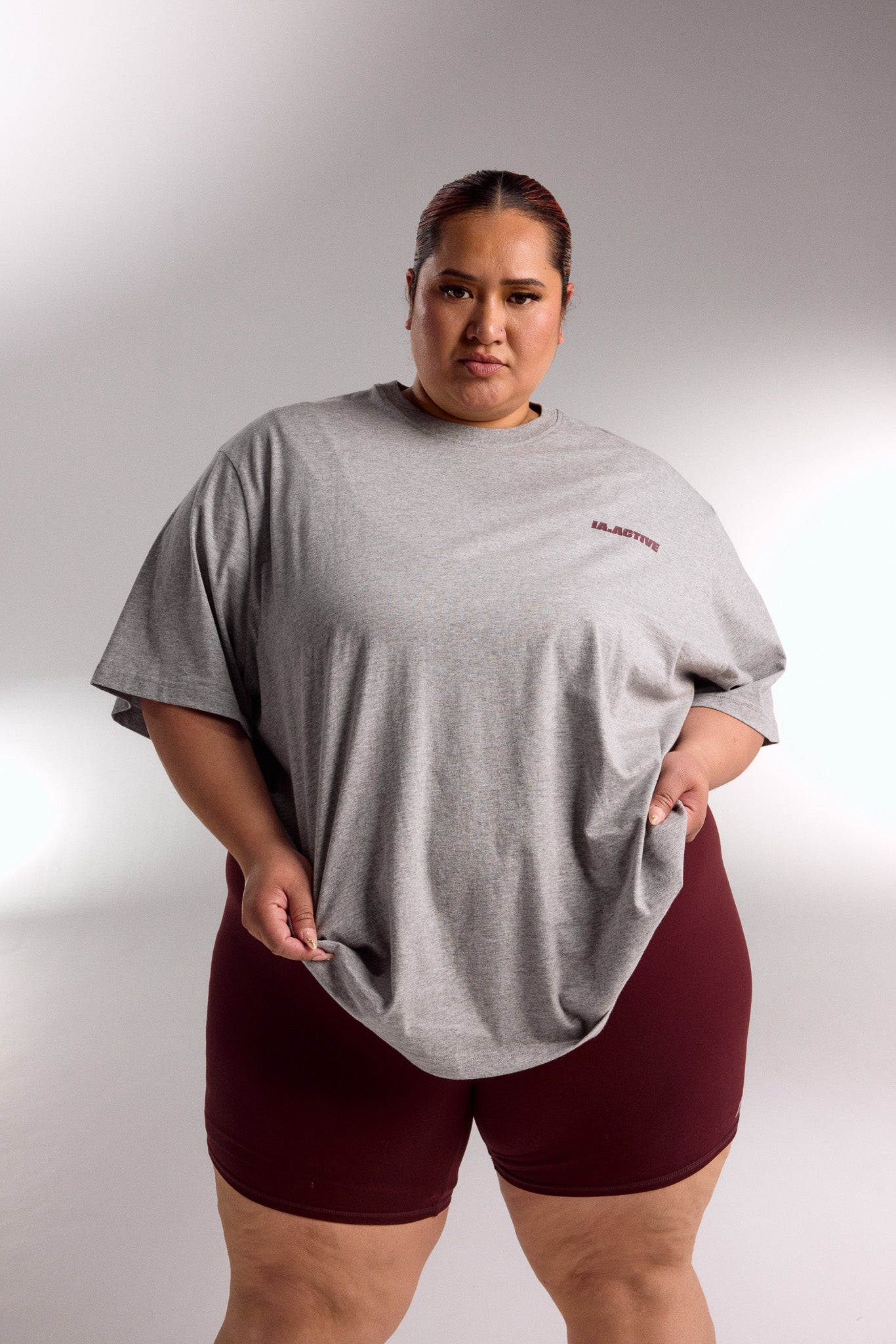 IA.ACTIVE TEE GREY MARLE