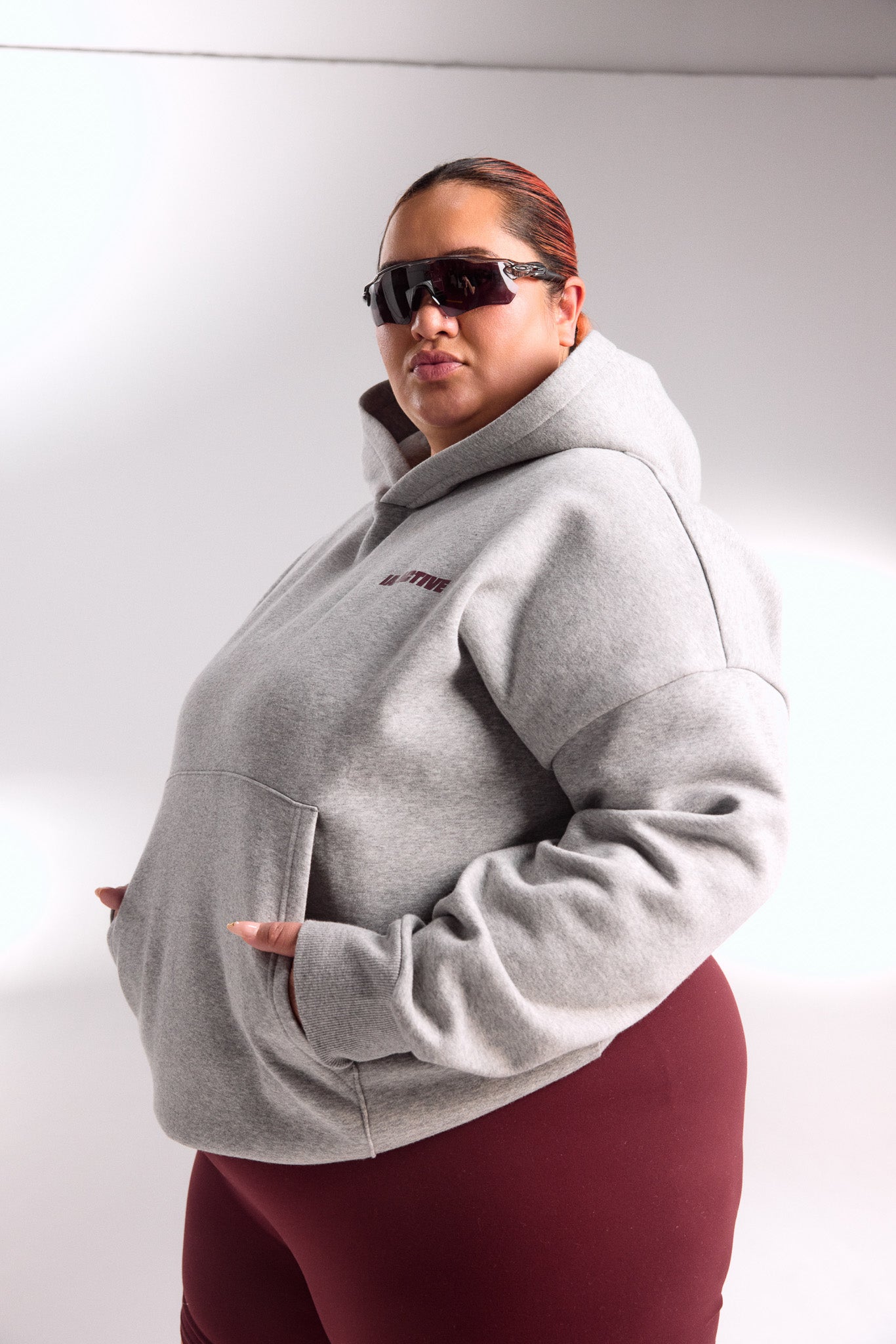 IA.ACTIVE HOODIE GREY MARLE