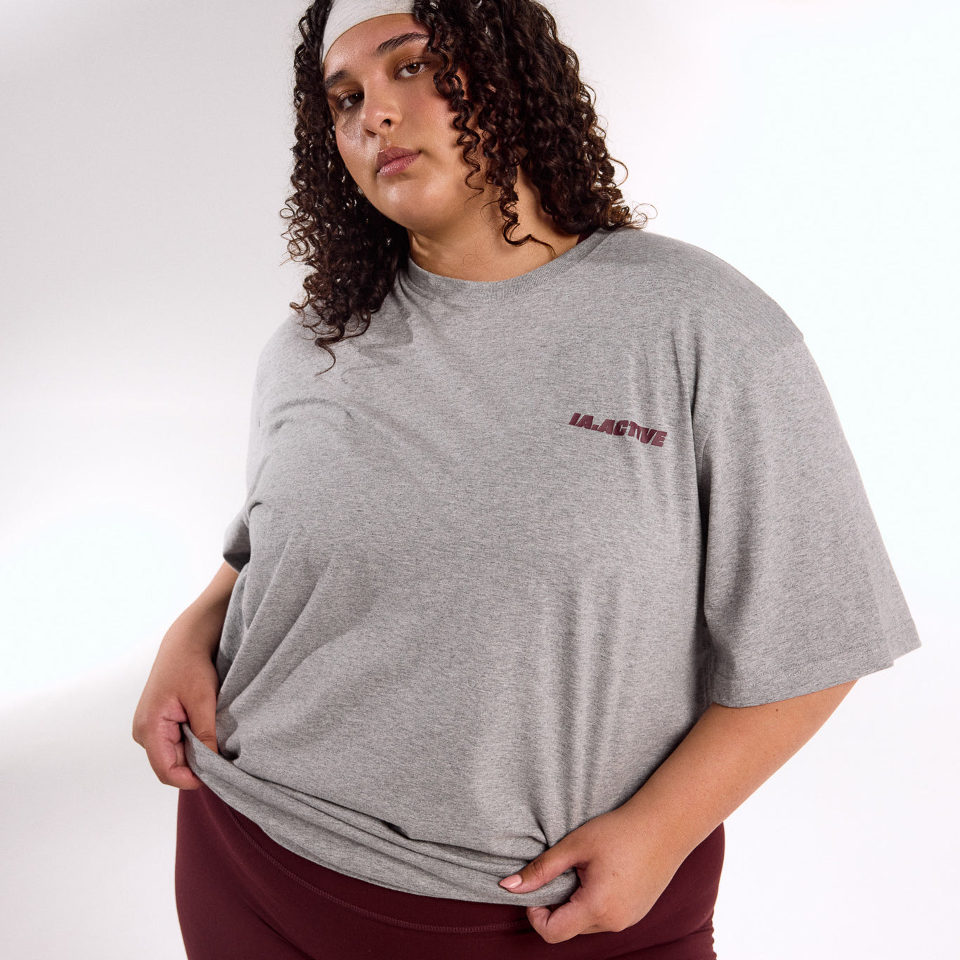 IA.ACTIVE TEE GREY MARLE