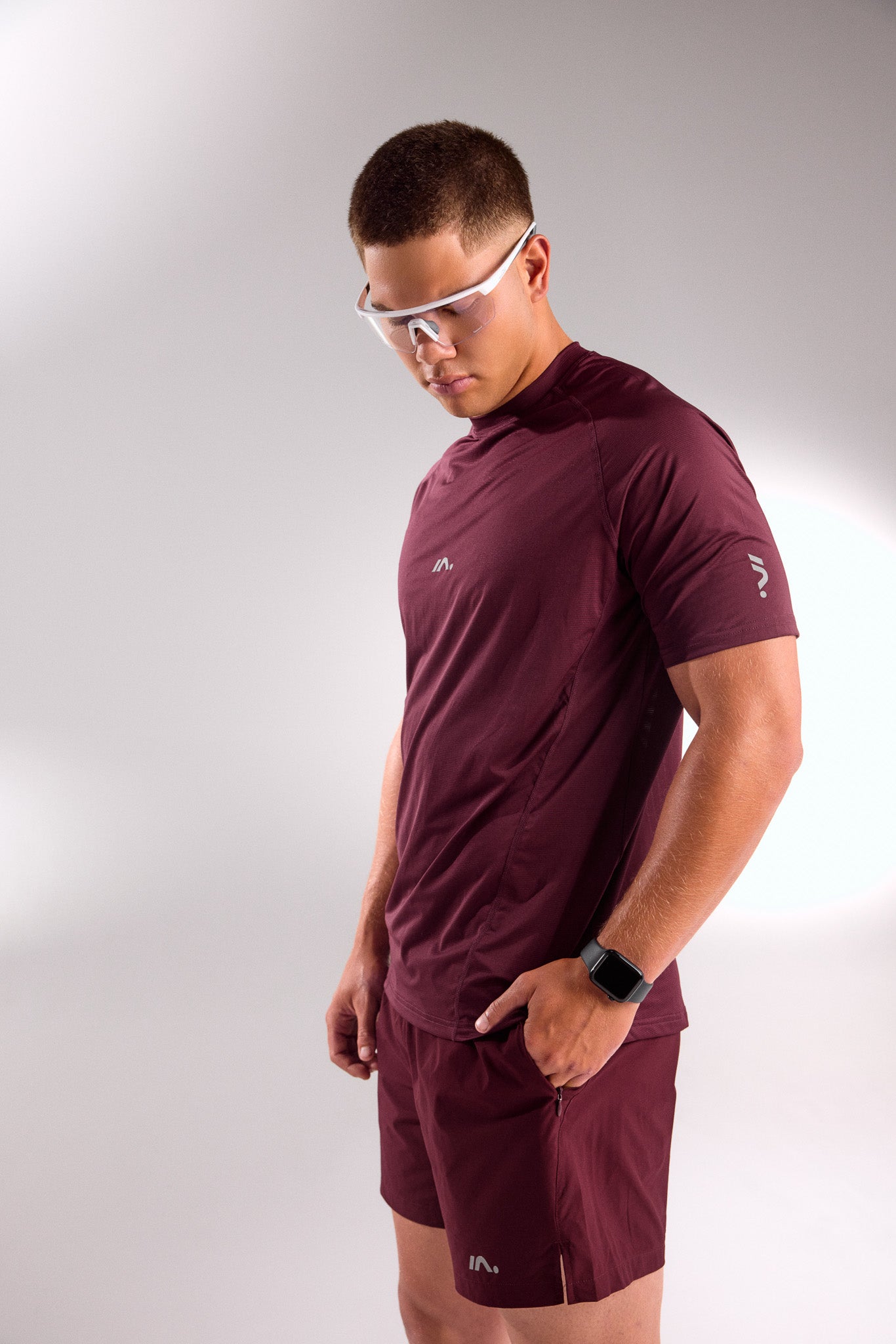 TRAINING TOP MENS DEEP CHERRY