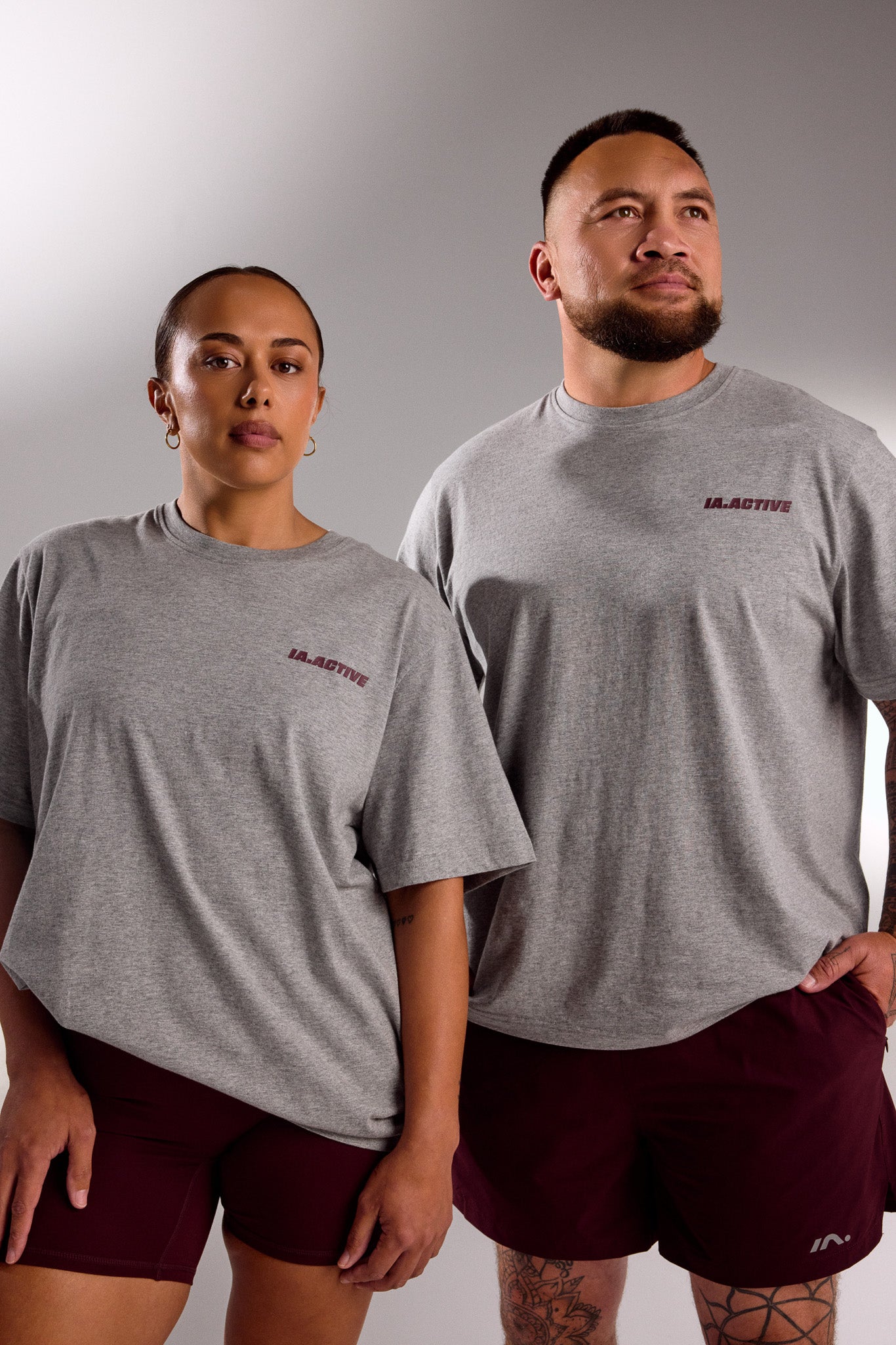 IA.ACTIVE TEE GREY MARLE