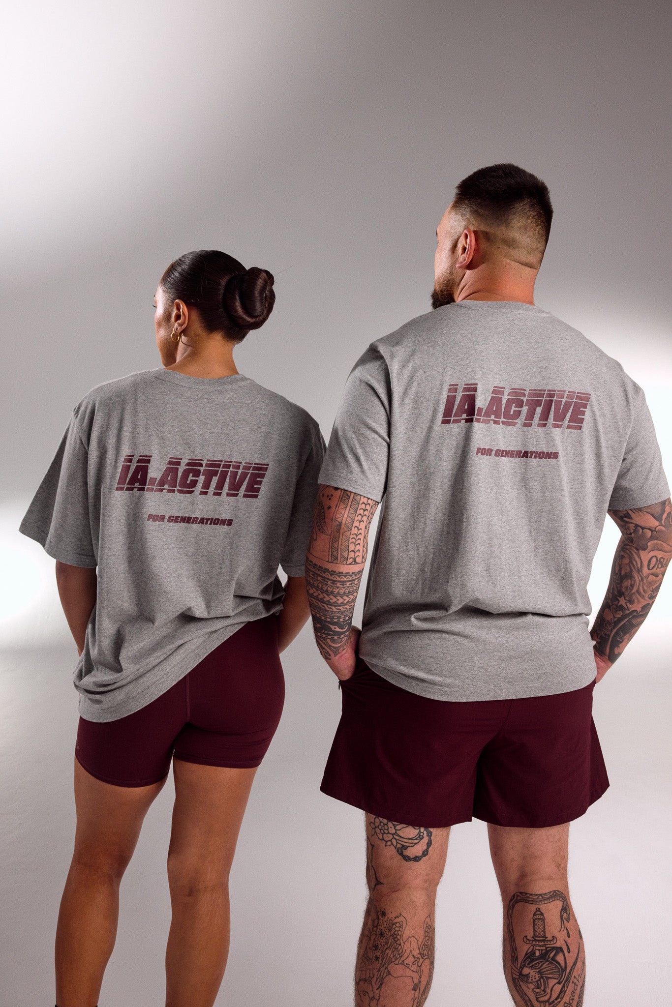 IA.ACTIVE TEE GREY MARLE