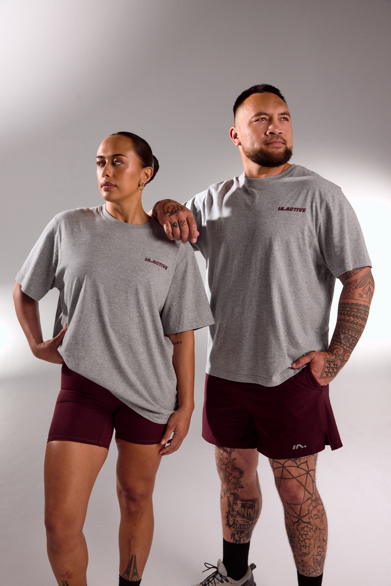 IA.ACTIVE TEE GREY MARLE