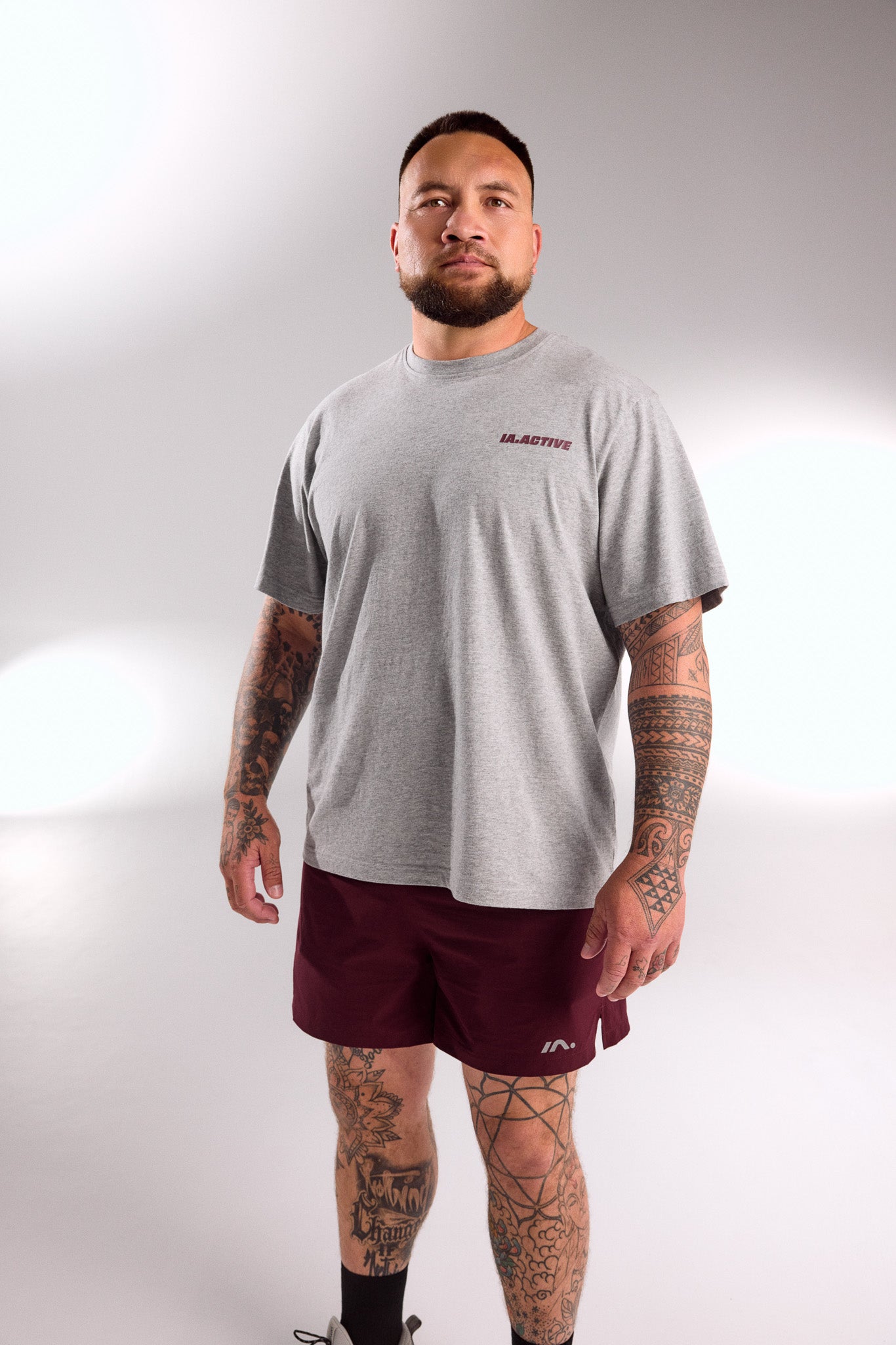 IA.ACTIVE TEE GREY MARLE