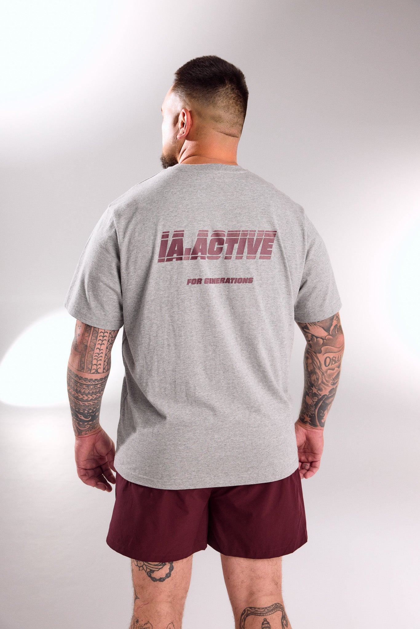 IA.ACTIVE TEE GREY MARLE