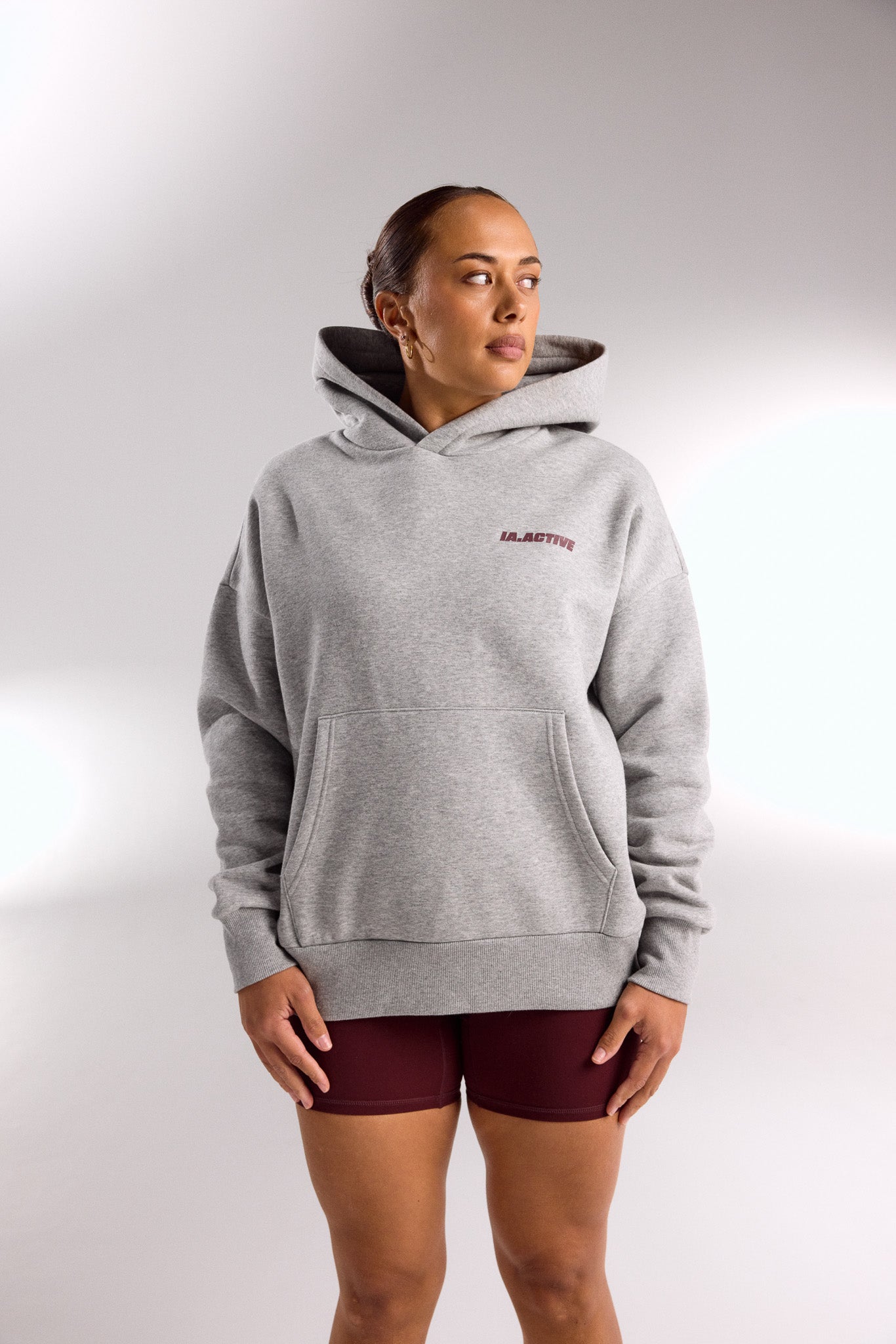 IA.ACTIVE HOODIE GREY MARLE