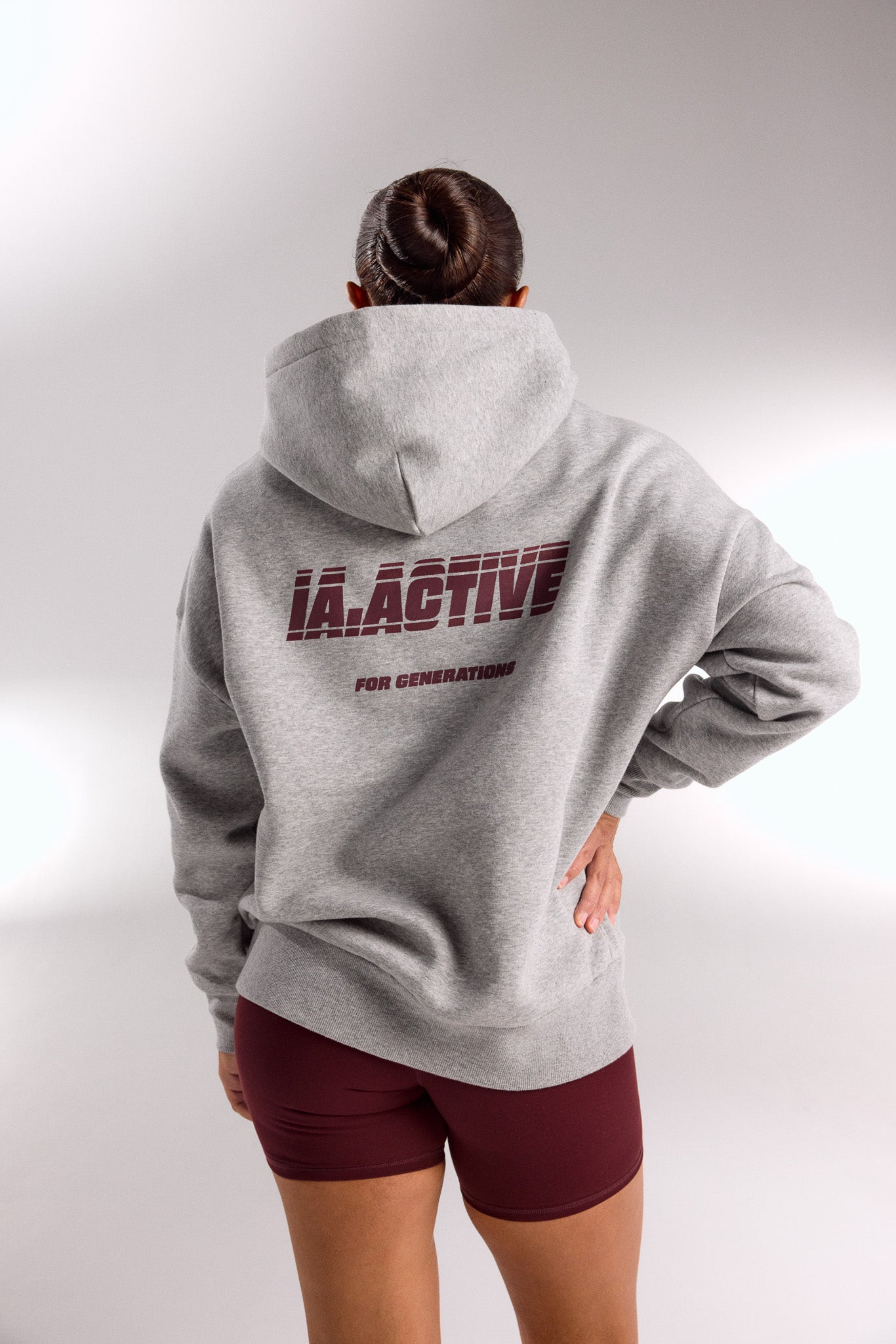 IA.ACTIVE HOODIE GREY MARLE