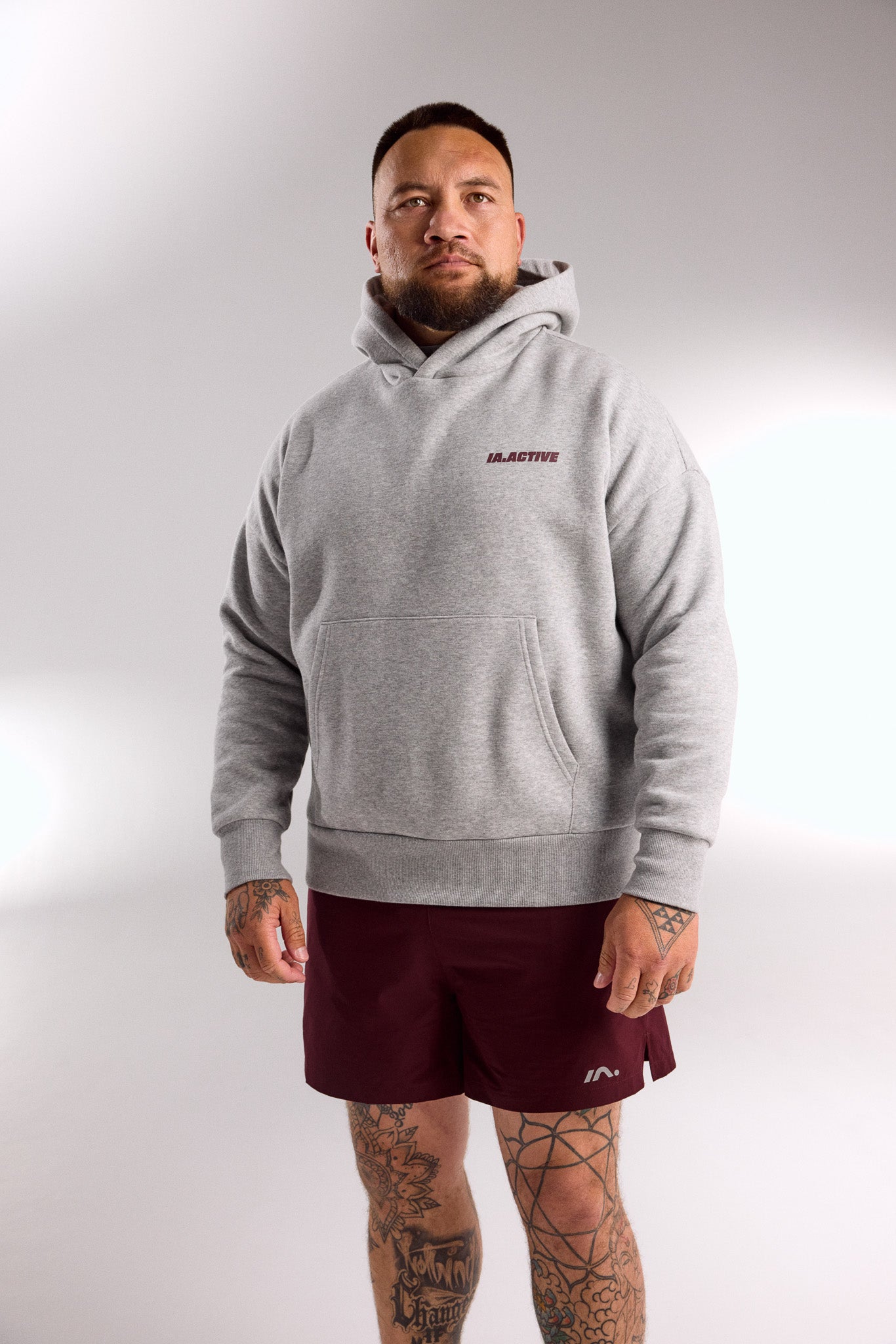 IA.ACTIVE HOODIE GREY MARLE