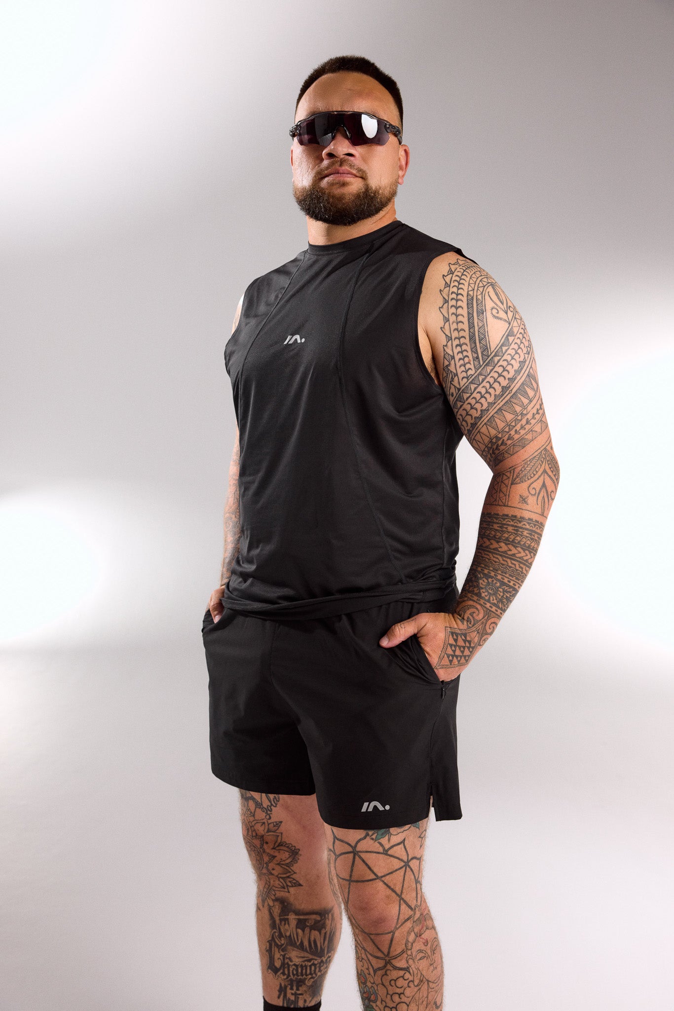 5" TRAINING SHORT MENS BLACK