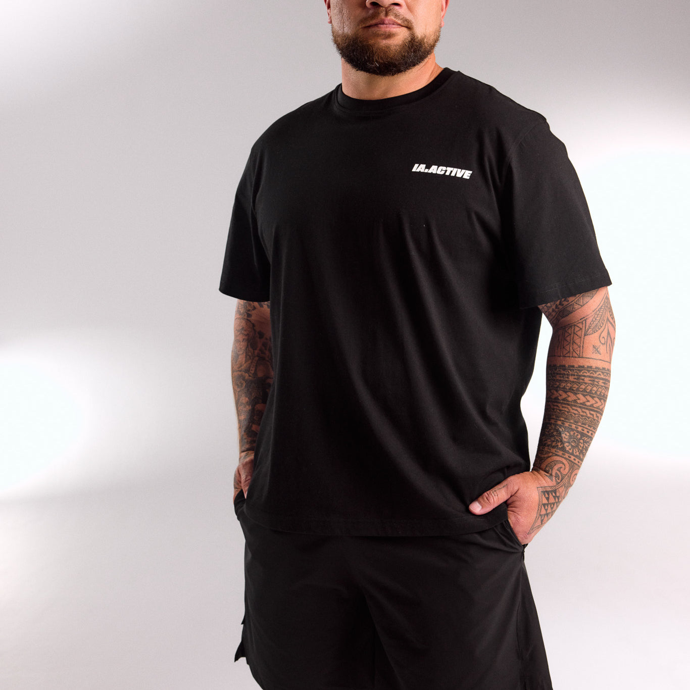 IA.ACTIVE TEE BLACK