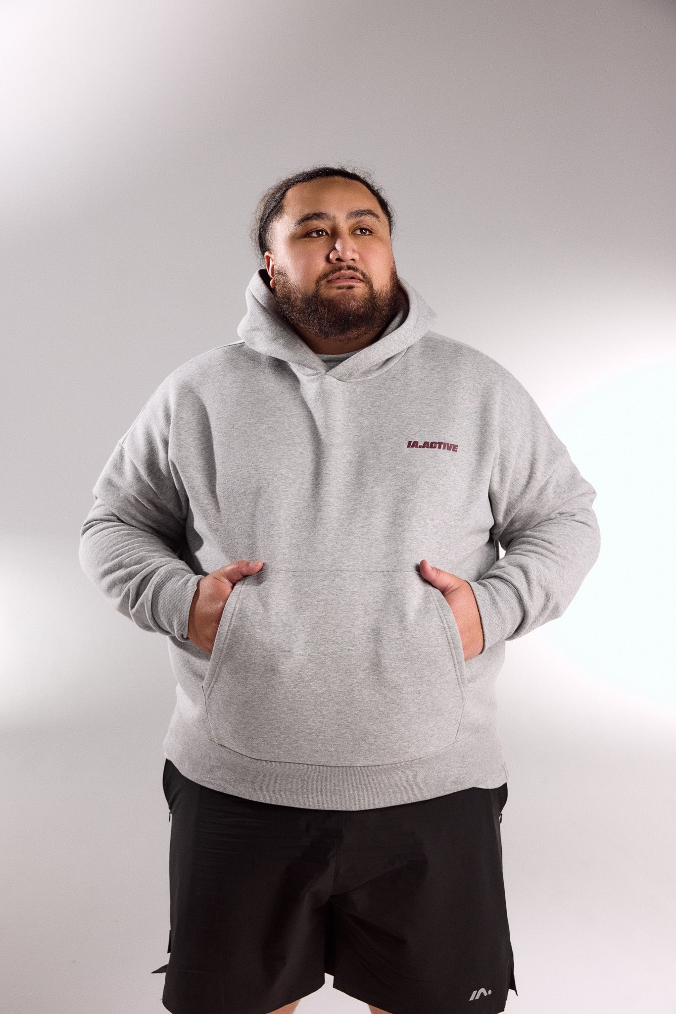 IA.ACTIVE HOODIE GREY MARLE