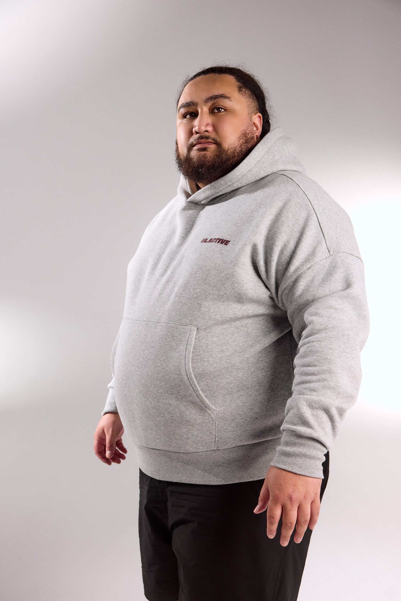 IA.ACTIVE HOODIE GREY MARLE