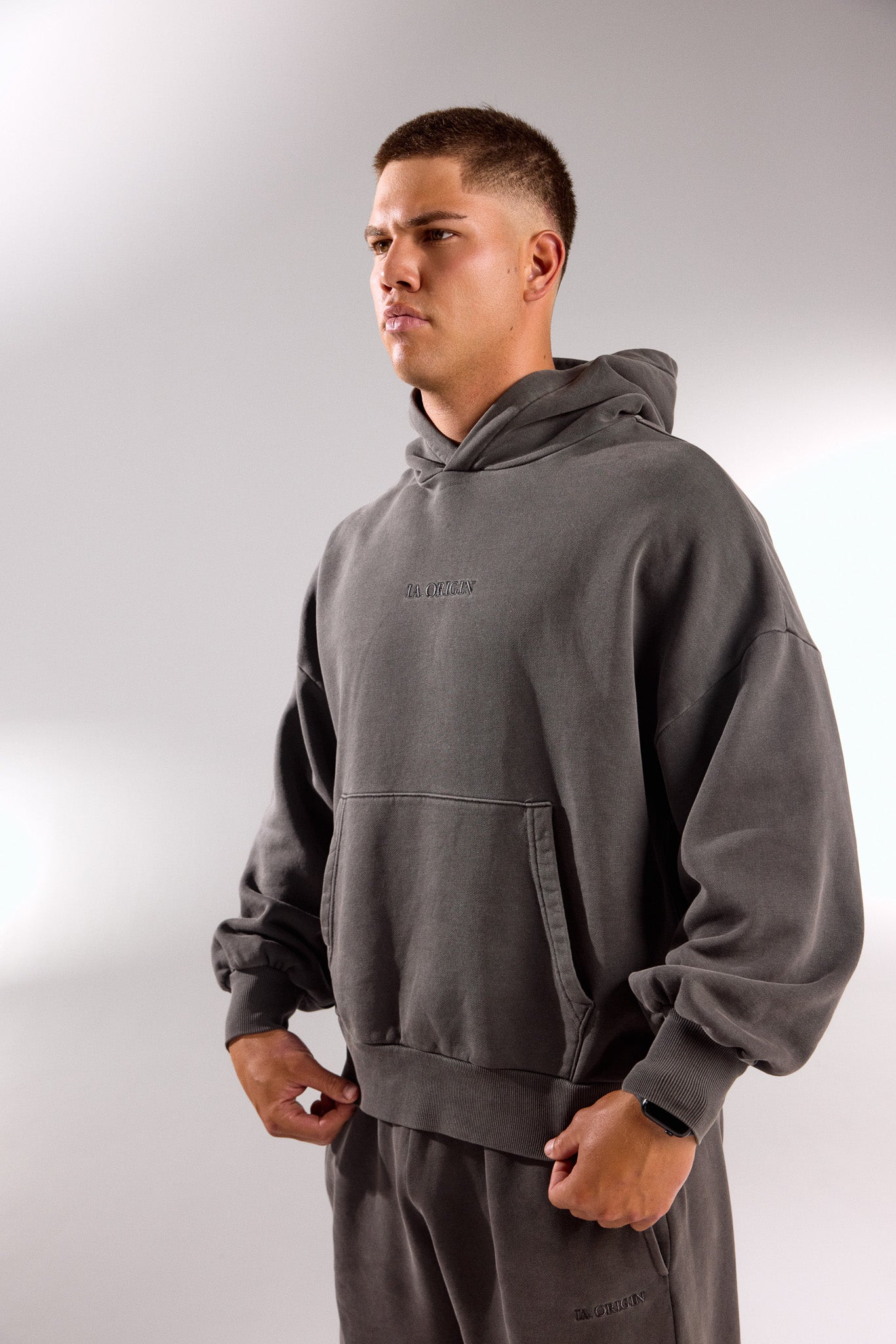 ESSENTIAL OVERSIZED HOODIE STORM