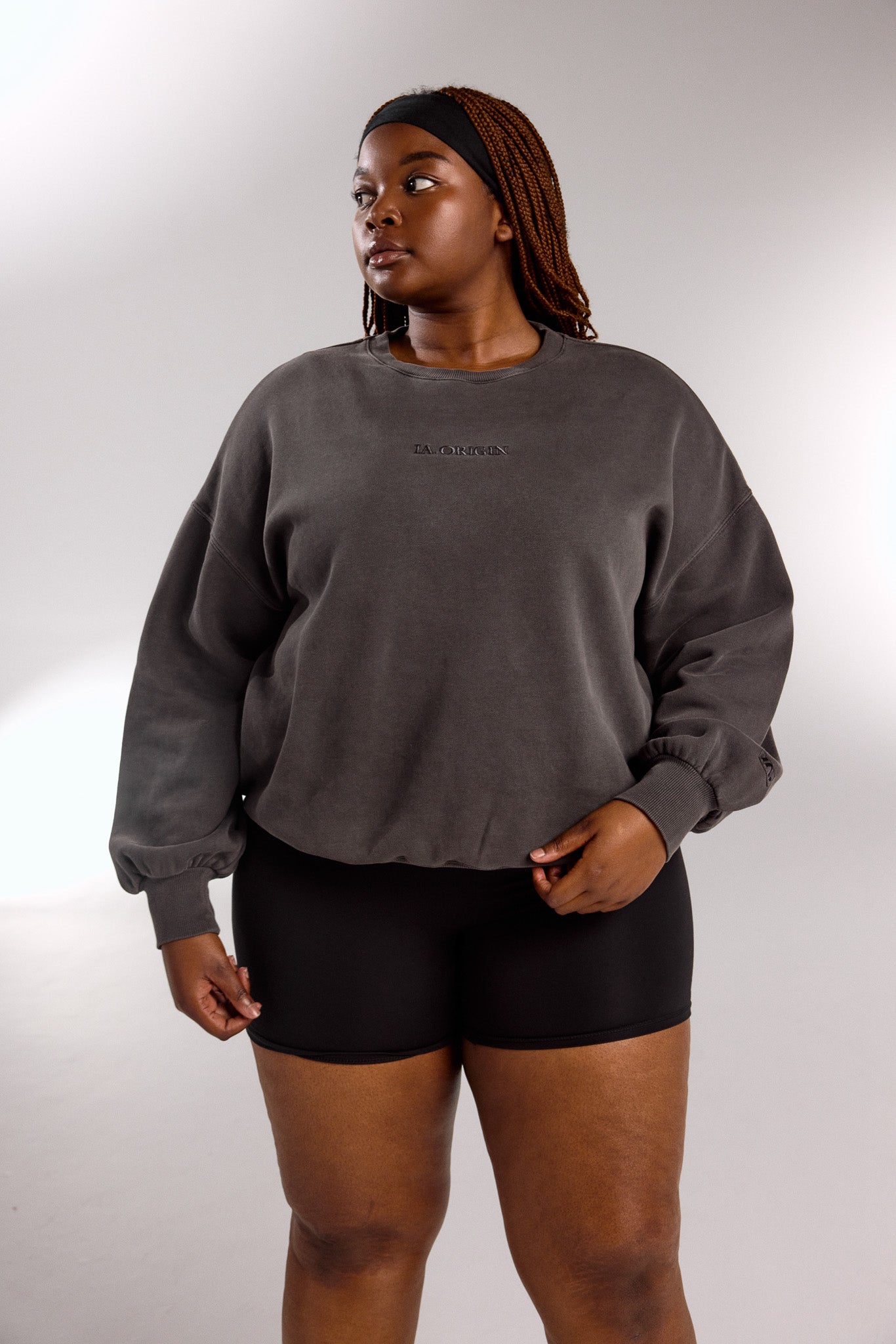 ESSENTIAL OVERSIZED CREW NECK STORM