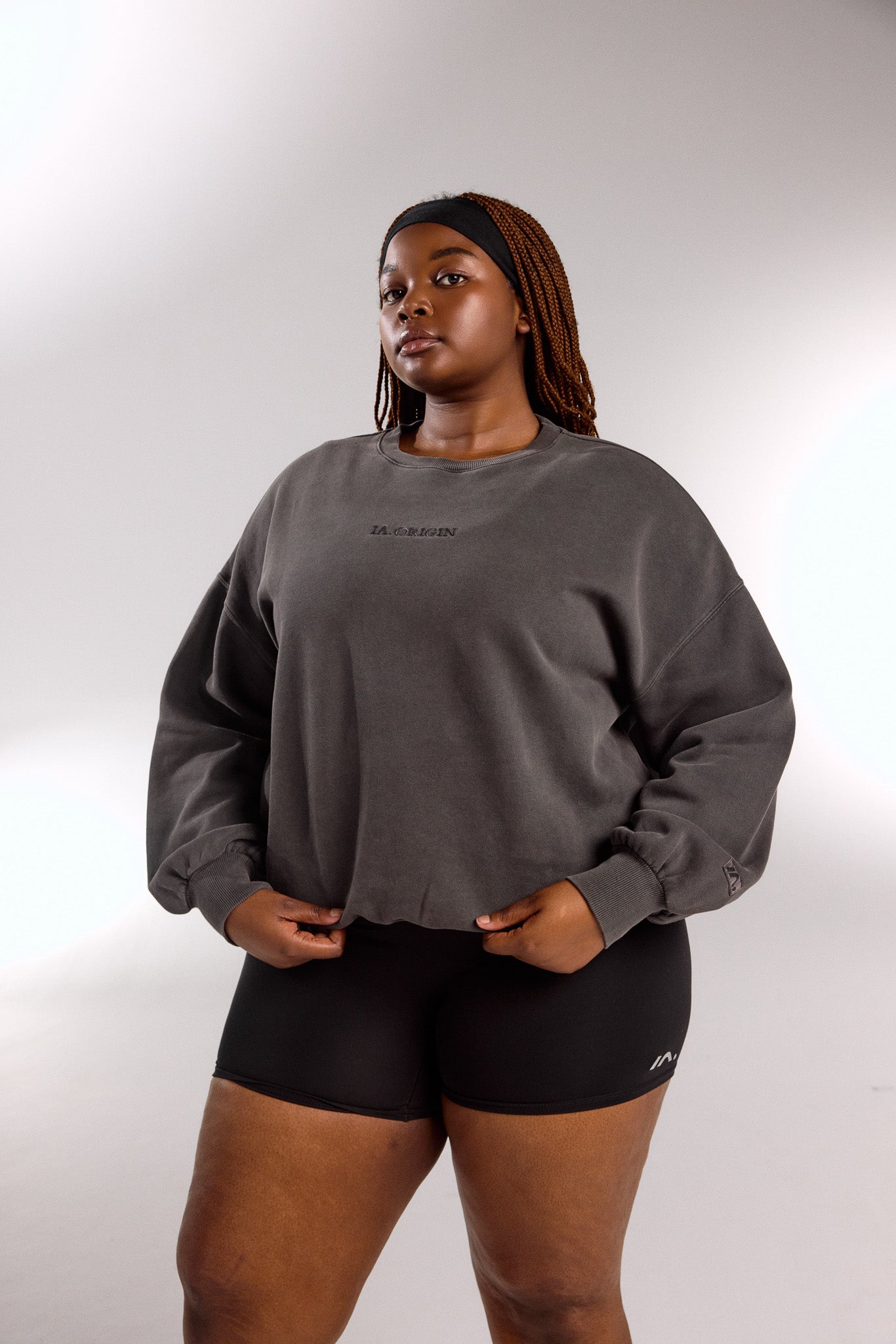 ESSENTIAL OVERSIZED CREW NECK STORM