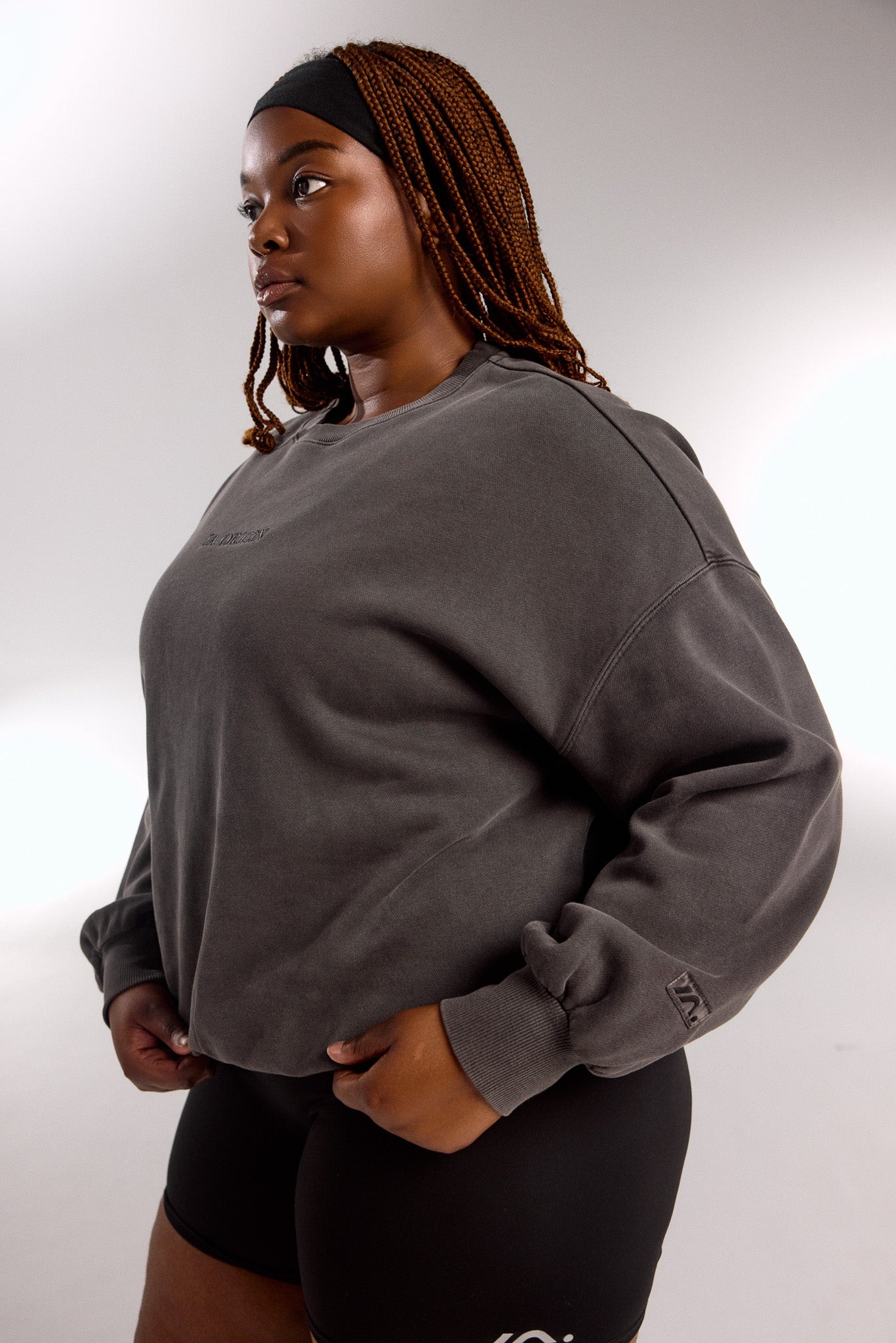 ESSENTIAL OVERSIZED CREW NECK STORM