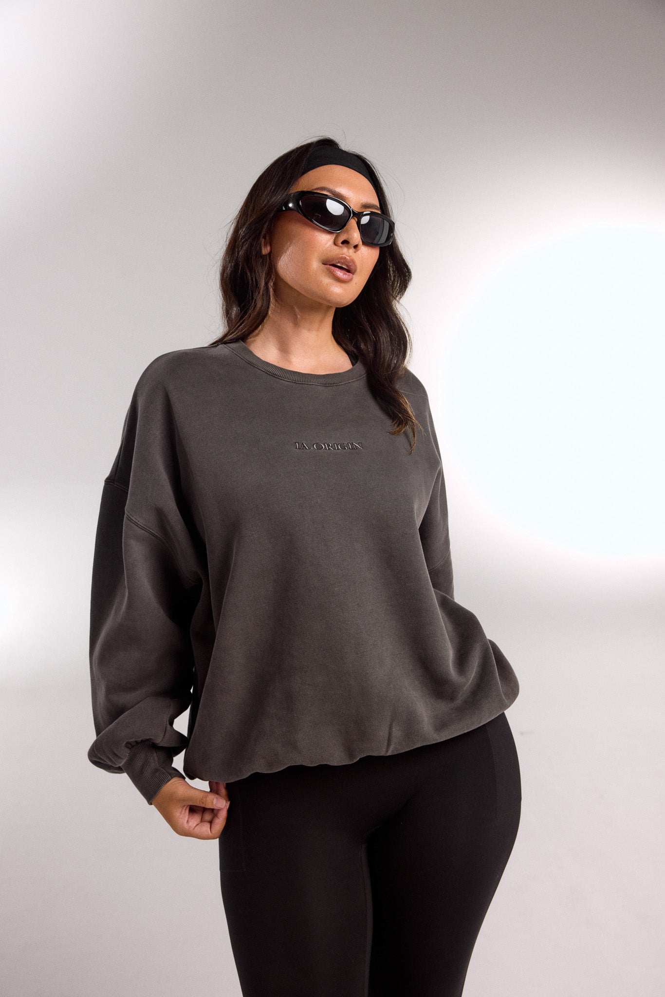 ESSENTIAL OVERSIZED CREW NECK STORM