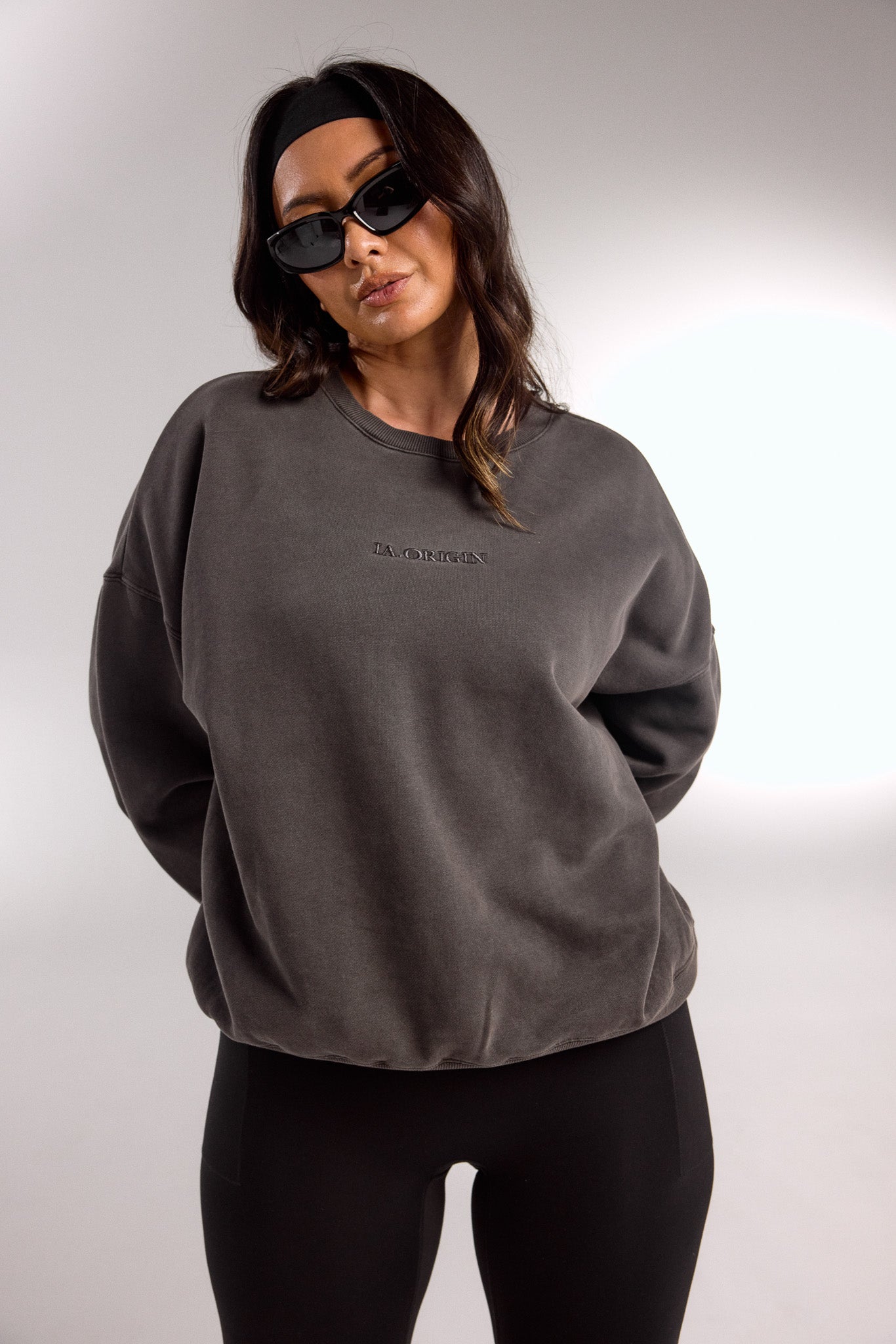 ESSENTIAL OVERSIZED CREW NECK STORM