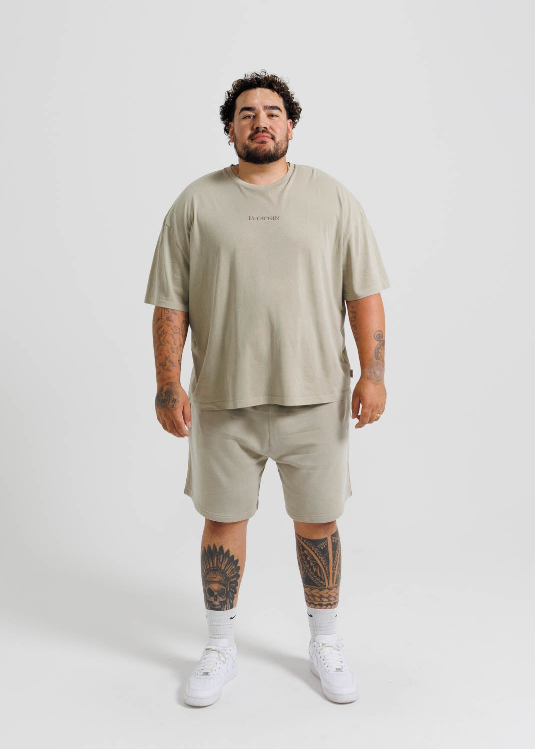 ESSENTIAL HEAVY WEIGHT TEE SAND