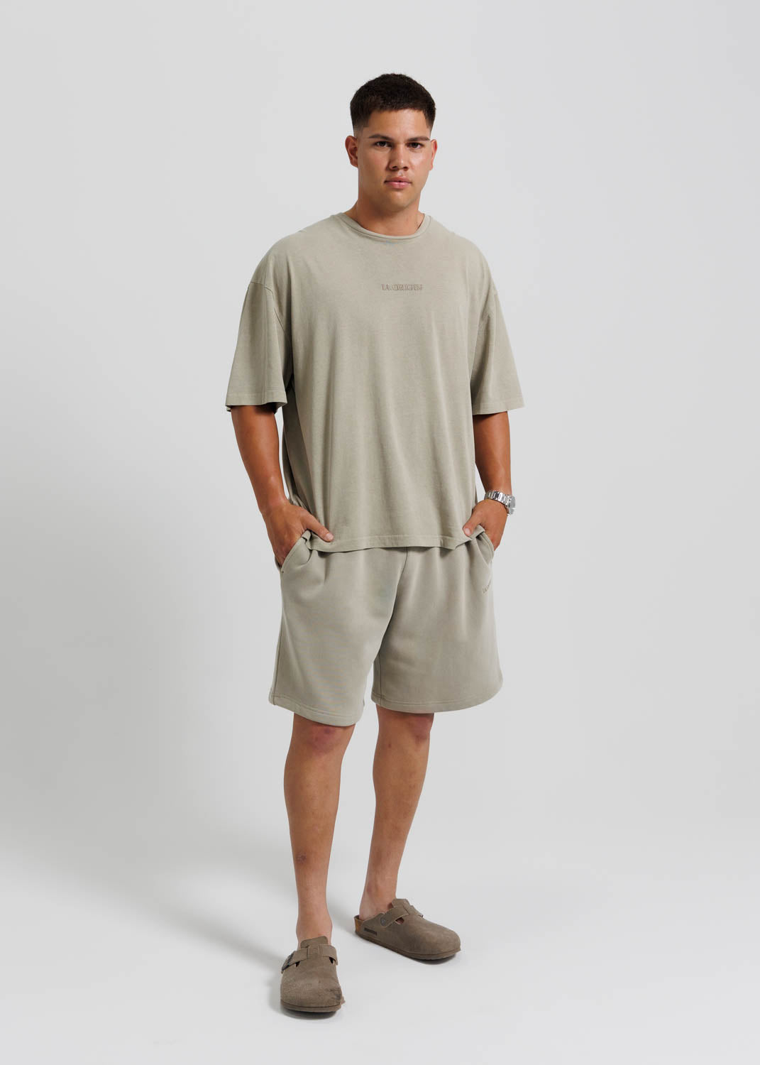 ESSENTIAL HEAVY WEIGHT TEE SAND