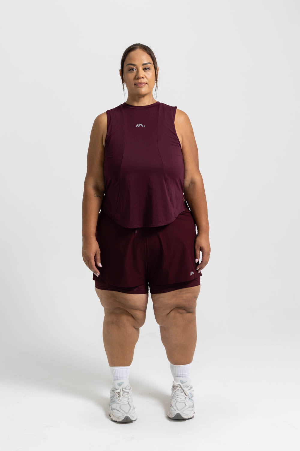 TRAINING TANK WOMENS DEEP CHERRY