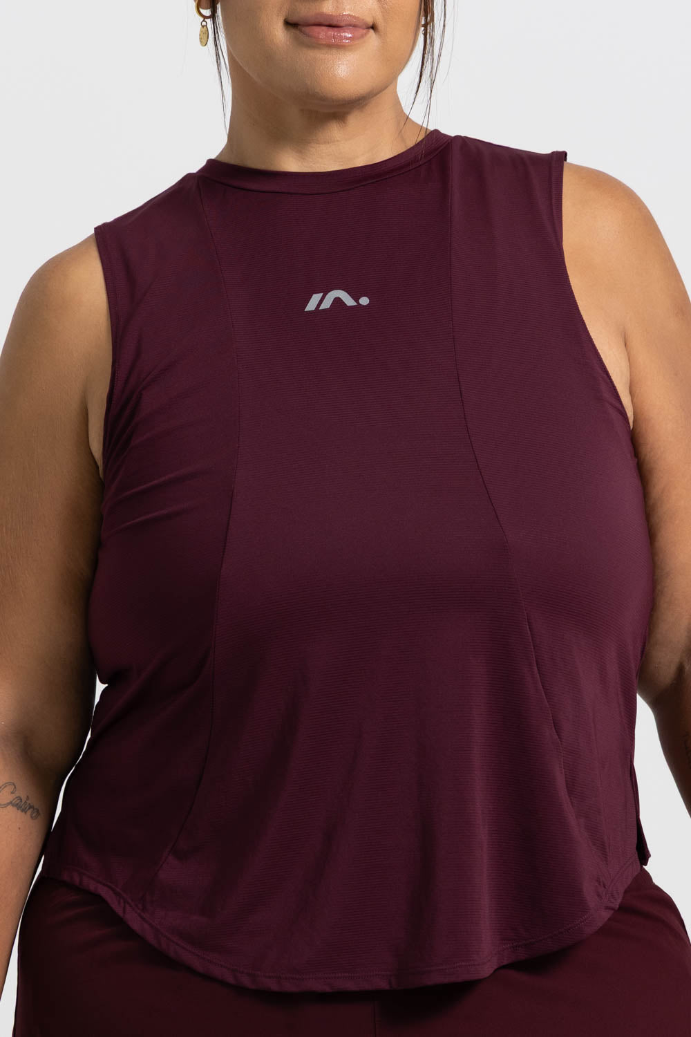 TRAINING TANK WOMENS DEEP CHERRY