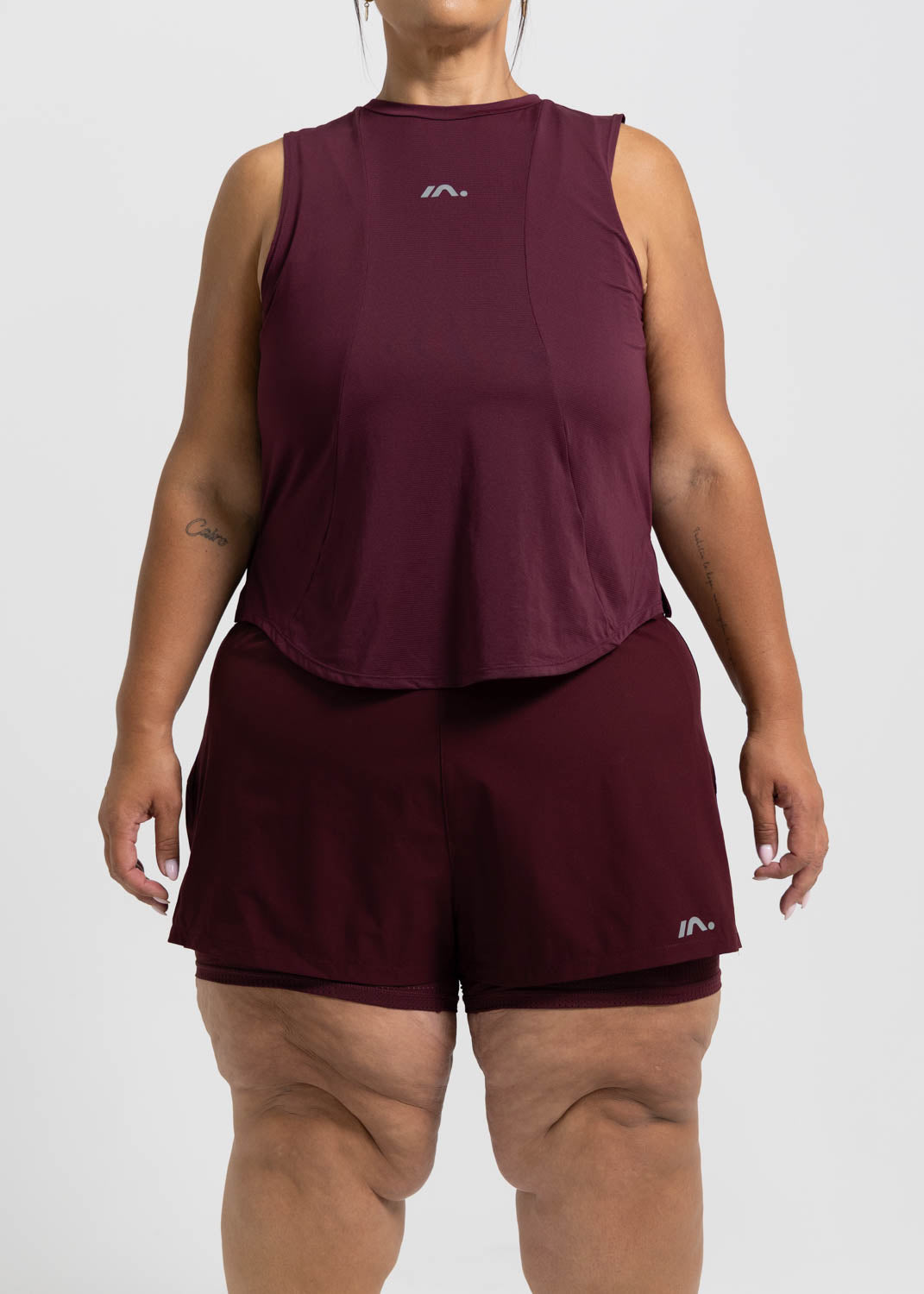 TRAINING TANK WOMENS DEEP CHERRY